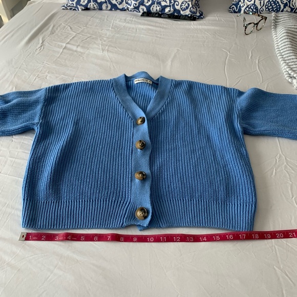 Baby blue cardigan, medium - Picture 1 of 5